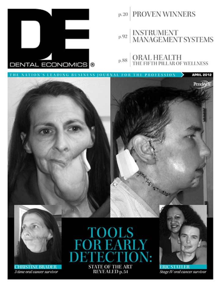 April Dental Economics cover on oral cancer