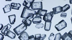 Granulated sugar viewed under our microscope Granulated sugar viewed under our microscope
