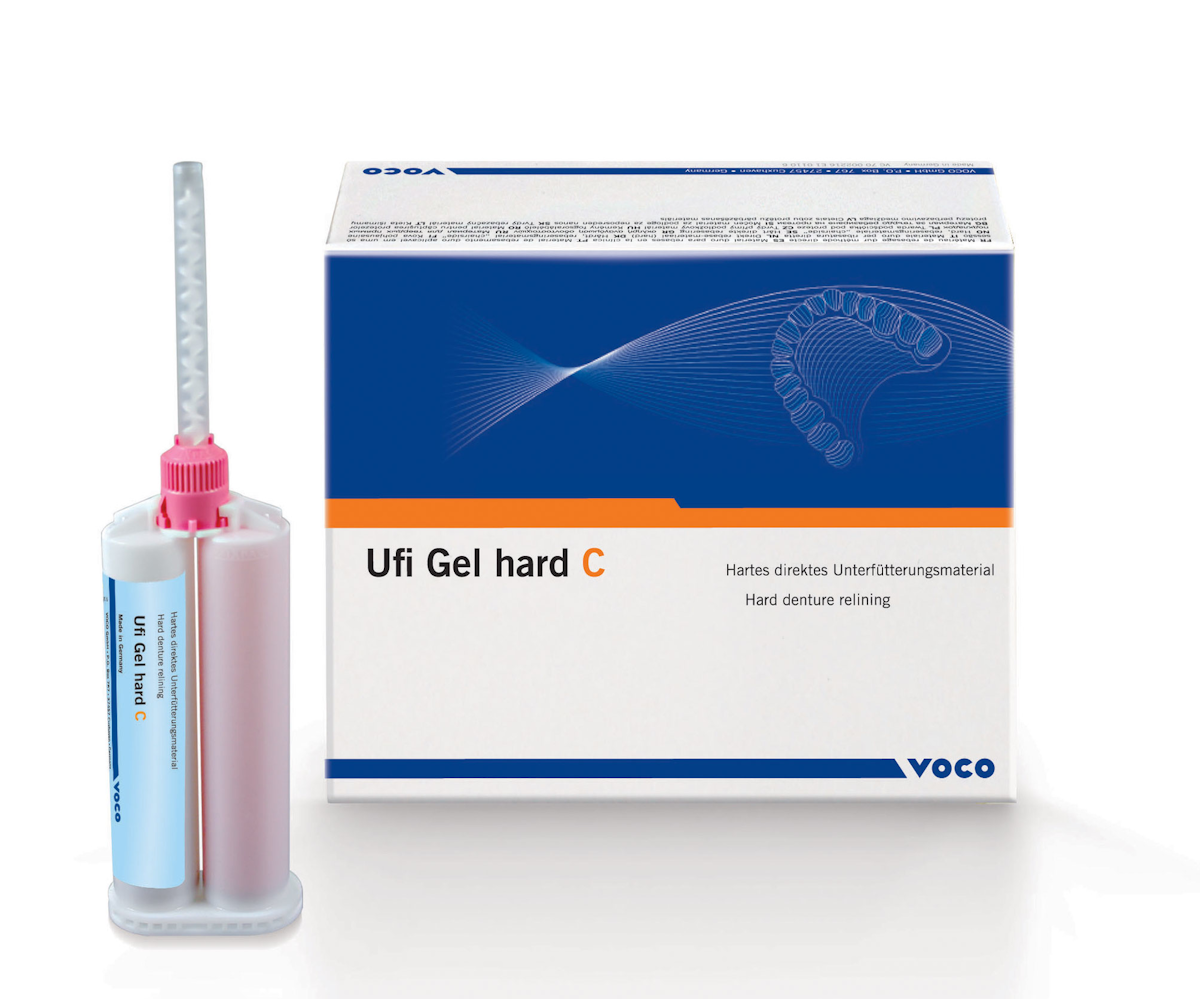 Voco America’s new and improved Ufi Gel hard C chairside hard denture