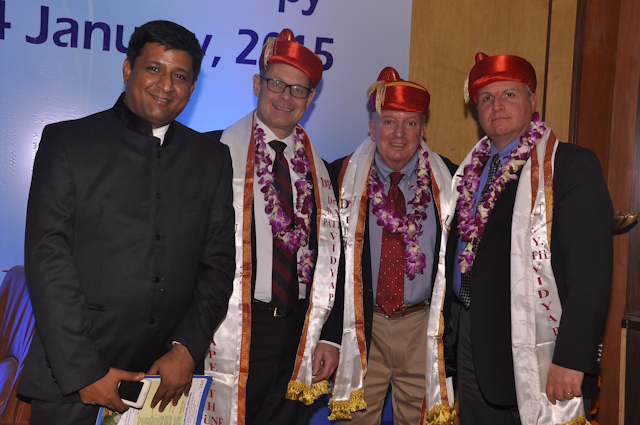 Ao Indian Ambassador Dr Gopal Dr Georgios Romanos Ao Dpu Liasion Officer With Ao President Dr Joe Ao Sectretary Dr Norton At The Conference Inaugration jpg