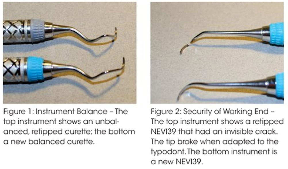 Dental hygiene instrument retipping Scary, nasty, and shocking