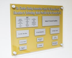 Dedication Sign Dedication Sign