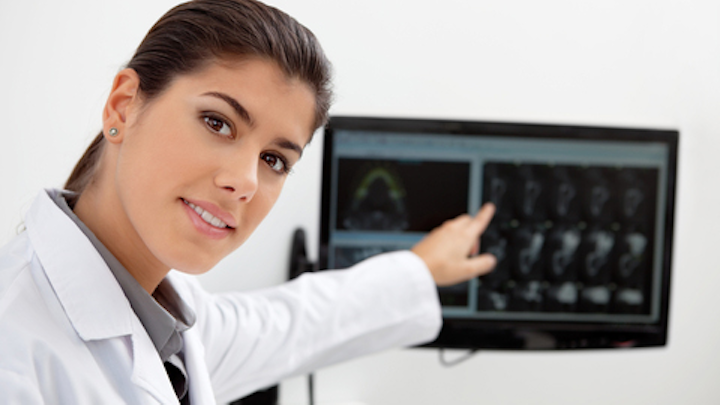 Dentist Showing X Ray
