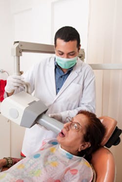Dentist Taking Xray Dentist Taking Xray