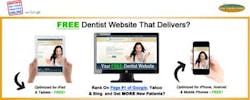 Free Dentist Website Delivers