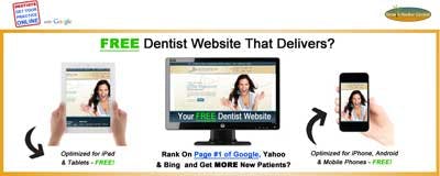 Free Dentist Website Delivers