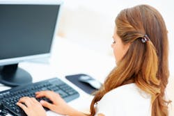 Front Dental Office On Computer Front Dental Office On Computer