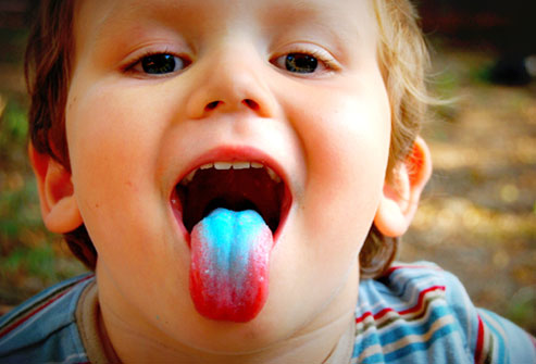 Getty Rf Photo Of Boy With Tongue Discolored By Candy