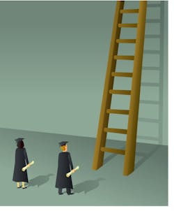 Graduates Ladder Border