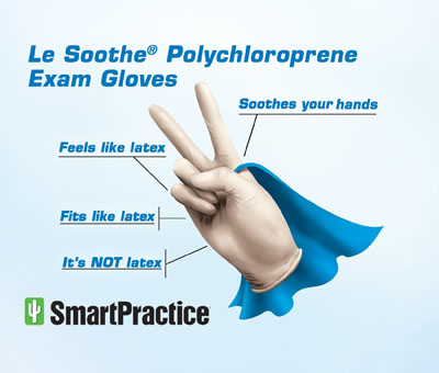 polychloroprene exam gloves