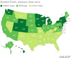 Map Of Dentist Visits Map Of Dentist Visits