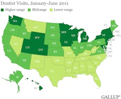 Map Of Dentist Visits