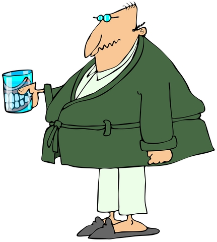 Oldmanwithteethinglass