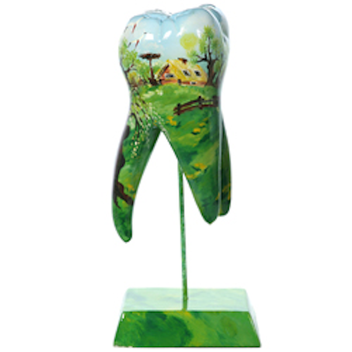 Dental art painted tooth DentistryIQ