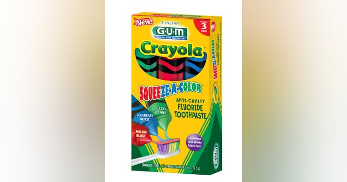 Crayons transformed into colorful toothpaste for kids ...