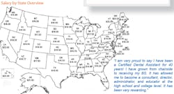 Us Map Dental Salaries Us Map Dental Salaries