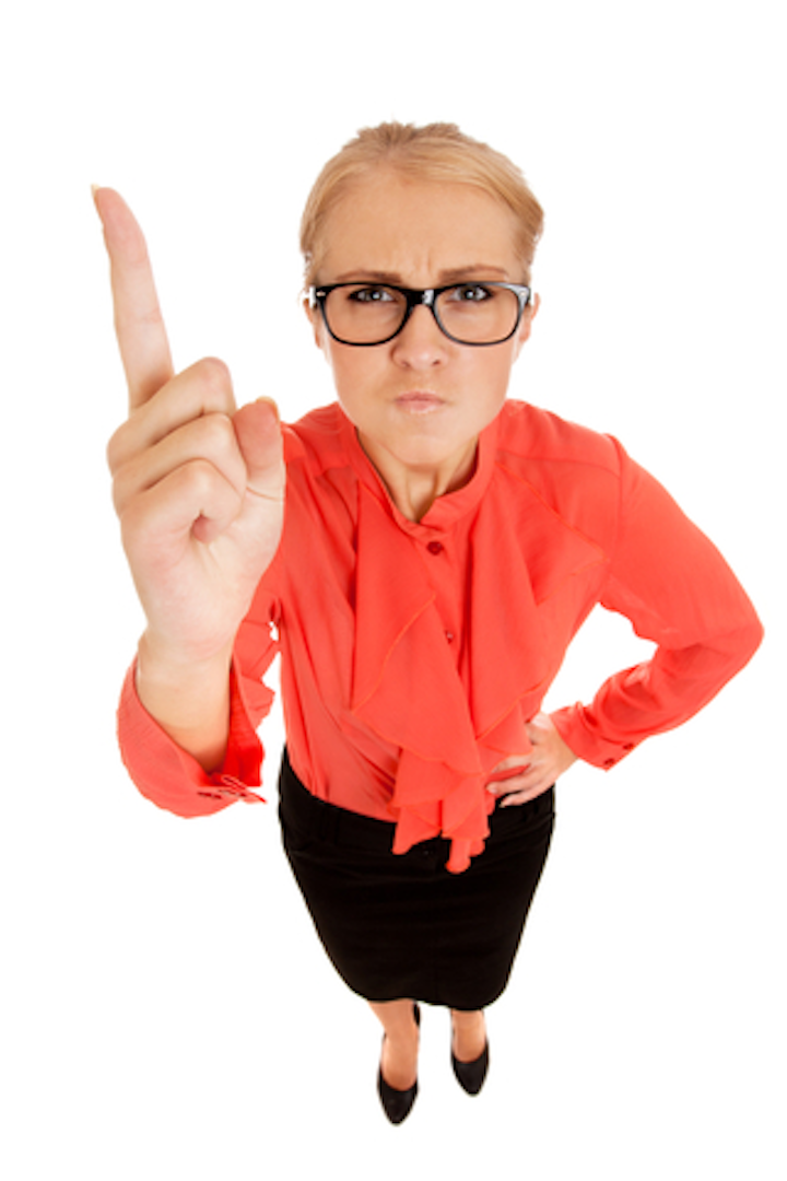 Woman Wagging Finger