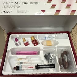 The G-Cem LinkForce adhesive resin cement system kit The G-Cem LinkForce adhesive resin cement system kit