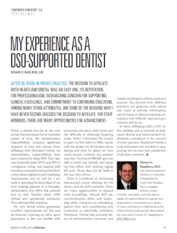 My Experience As A Dso Supported Dentist