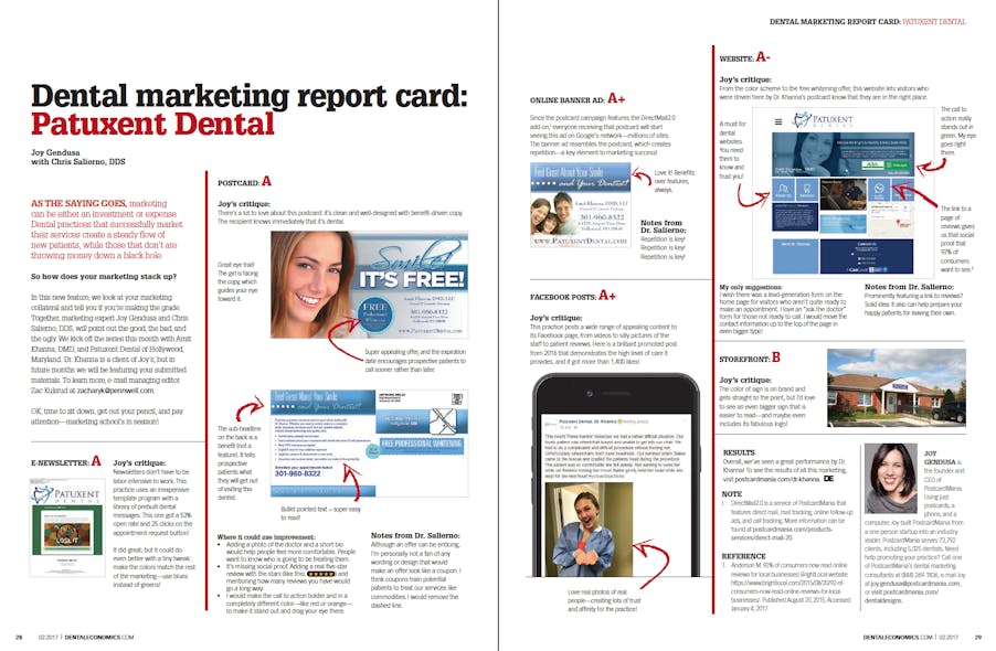 Dental Marketing Report Card