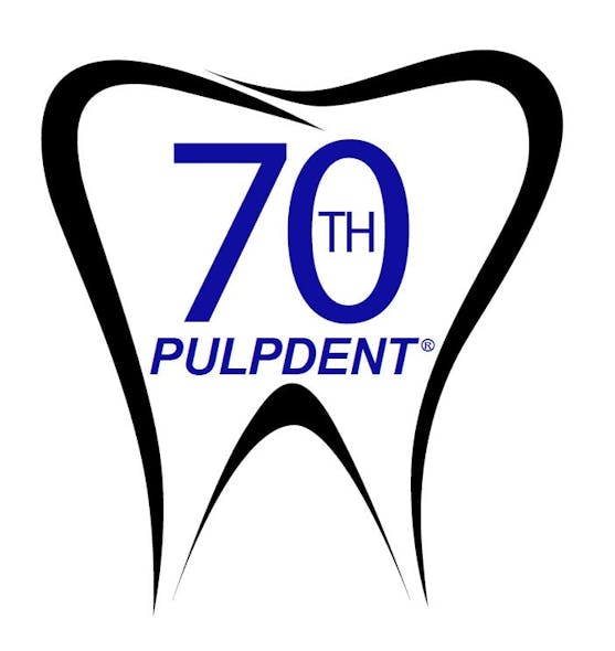 Pulpdent 70 Anniversary Logo