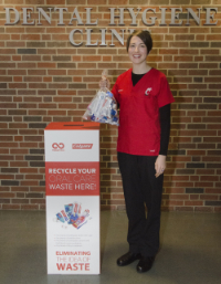 Ohio dental hygiene students recycle oral supplies to reduce patient