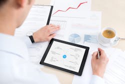 Dentist Analyzing Numbers Dentist Analyzing Numbers