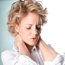 Woman Having Neck Pain