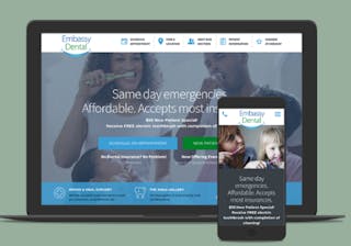 Happy — modern website from scratch for the dental company