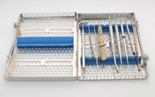 Mesh Cassette Tray Box for Thick Instruments Tubes Handpieces Dental Instruments Labs Organizer Autoclave Sterilization Up to 5 Instruments