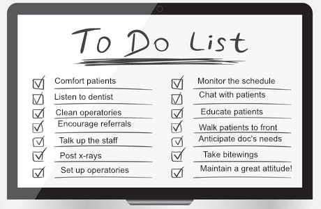 Dental Assistant Checklist