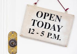 Open Today Sign Open Today Sign