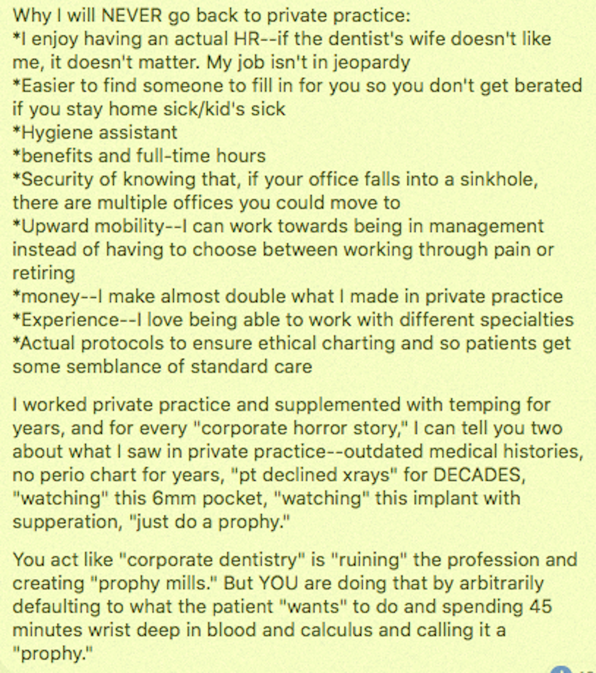 Dental Hygienists Sharply Criticize Corporate Dental Offices On Facebook Dentistryiq