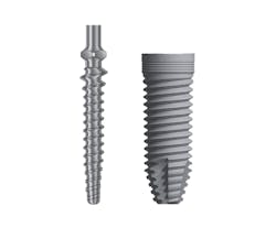 Figure 15: Mini-implant versus full-size implant Figure 15: Mini-implant versus full-size implant
