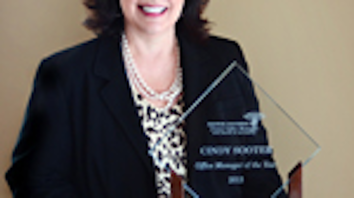 Cindy Sooter - AADOM Office Maager of the Year