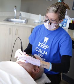 Dental team members can help patients through their dental anxiety using a number of calming techniques. Dental team members can help patients through their dental anxiety using a number of calming techniques.