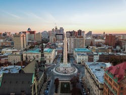 Mount Vernon Place in Baltimore, Maryland Mount Vernon Place in Baltimore, Maryland