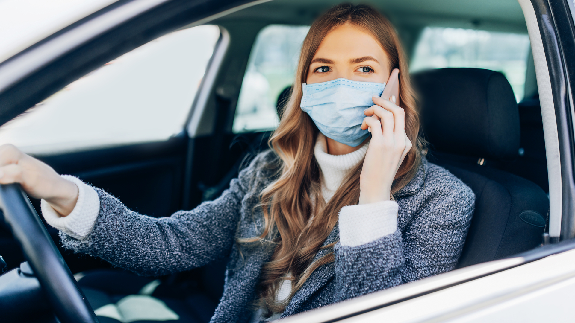 Call From Car In Mask 5eaaff5b4428d