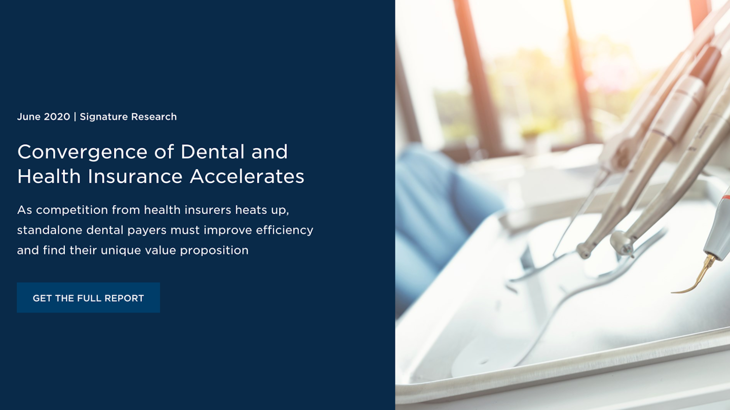 Convergence of dental and health insurance is accelerating