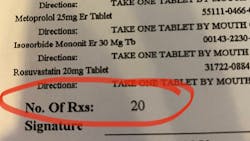 Medication list of a 55-year-old patient with several xerostomia-causing drugs. Medication list of a 55-year-old patient with several xerostomia-causing drugs.