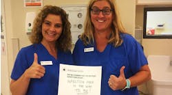 Members of the Children&apos;s Dental Surgery Center give the thumbs up during a successful Infection Control Week.