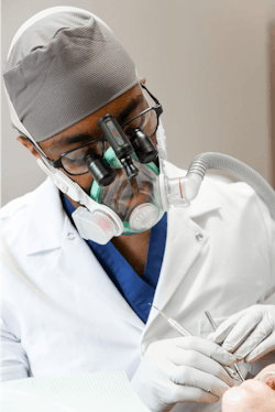 The Clara mask offers comfort for the clinician without compromising patient communication. The Clara mask offers comfort for the clinician without compromising patient communication.