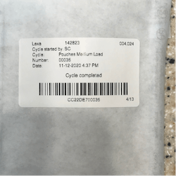 Figure 3: An example of a sterilization package with a proper label Figure 3: An example of a sterilization package with a proper label