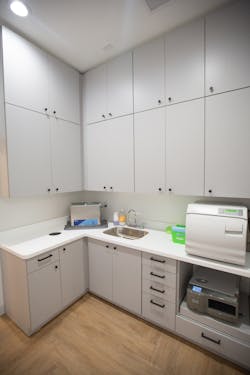 The sterilization area The sterilization area