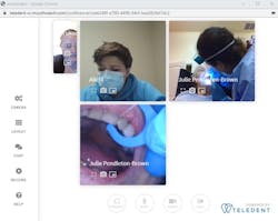 Figure 6: A screenshot of Alicia McMurtry, our oral hygiene assistant. She is explaining to Maria Santana, CNA, about how to use a flosser. Figure 6: A screenshot of Alicia McMurtry, our oral hygiene assistant. She is explaining to Maria Santana, CNA, about how to use a flosser.