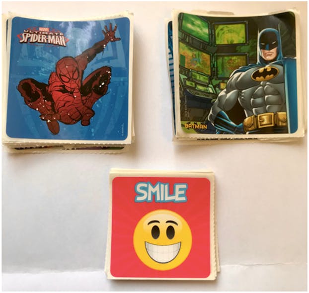 Figure 2: Examples of stickers used to reinforce positive behavior.