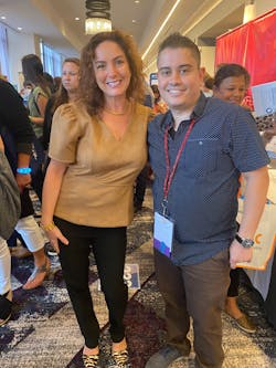 Author Kyle Summerford with Heather Colicchio, AADOM president and founder Author Kyle Summerford with Heather Colicchio, AADOM president and founder