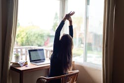 Focus on your body for yoga success. Focus on your body for yoga success.