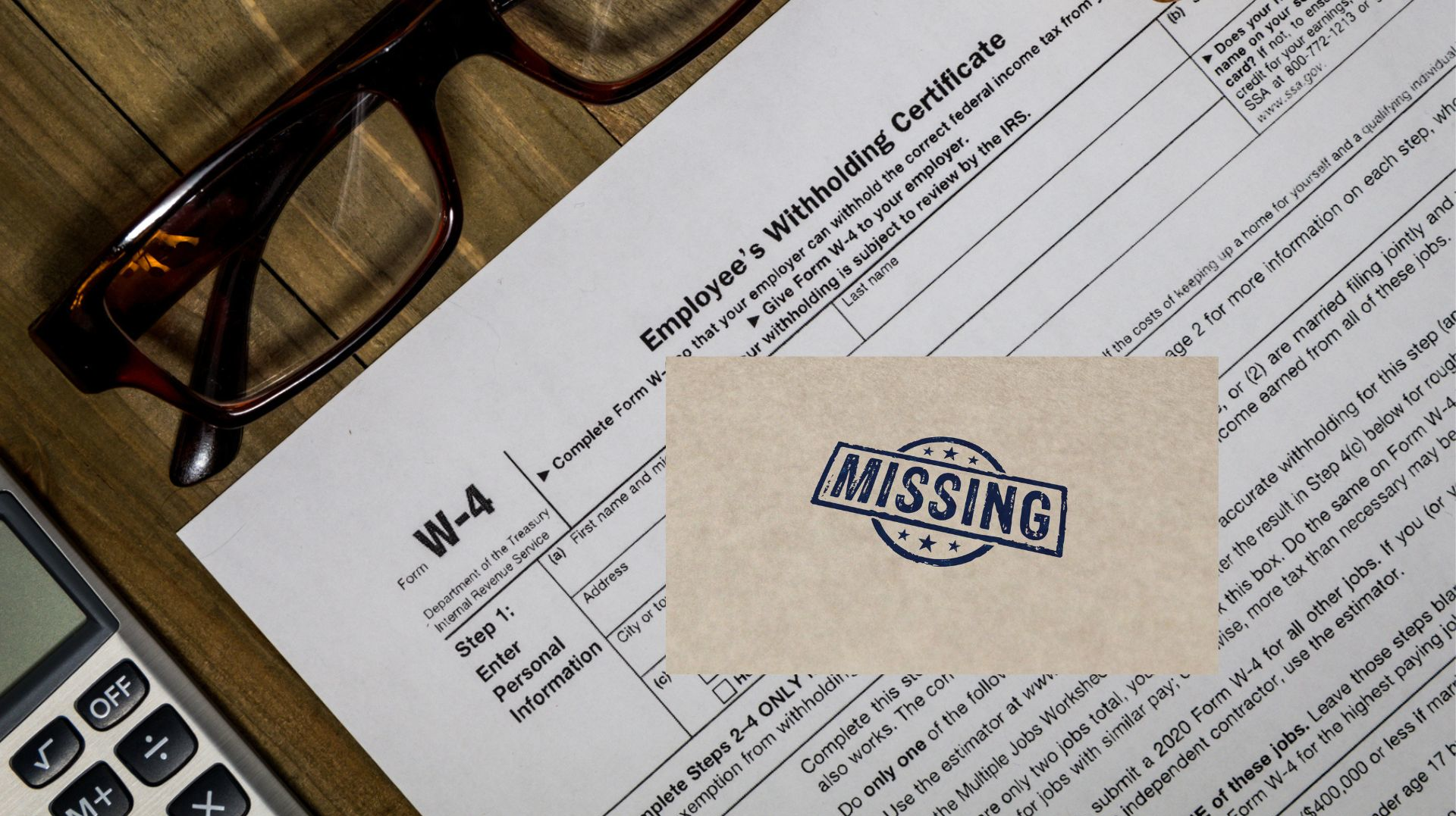 Missing W4 644937e1192f2