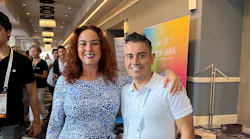 Kyle Summerford and AADOM President Heather Colicchio at the 2023 AADOM Conference in Orlando